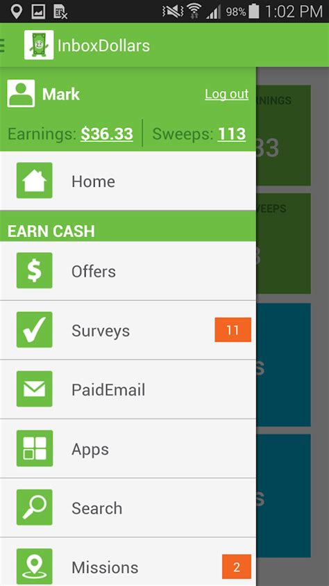 InboxDollars: Mobile apps.